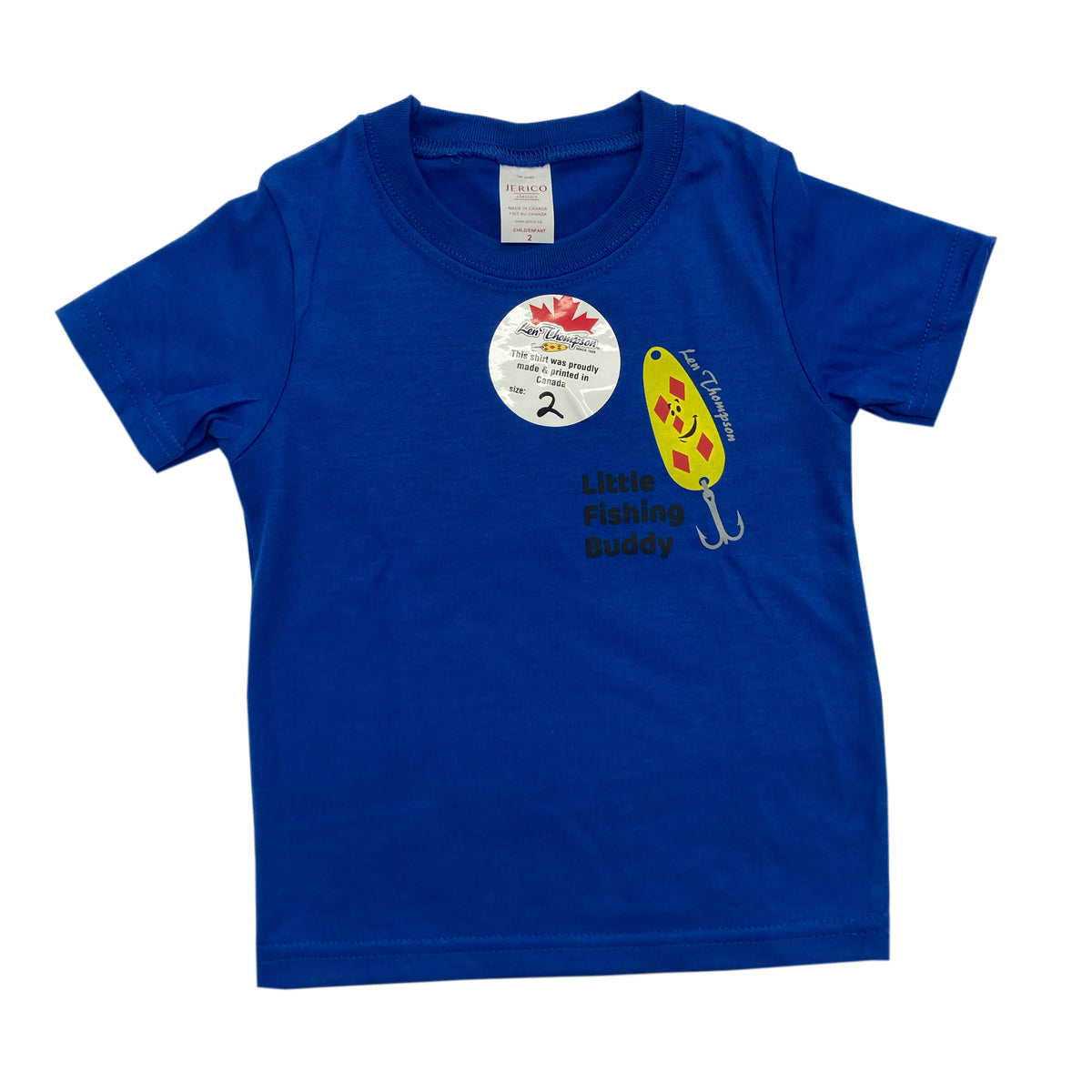 Canadian Made - Len Thompson Little Fishing Buddy Kids T-shirt