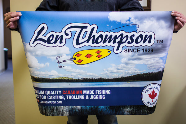 Len Thompson Vinyl Banner